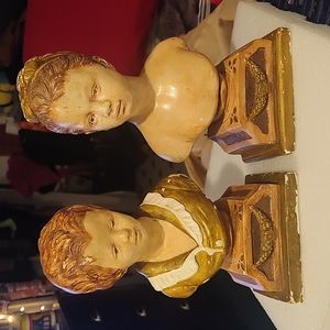 Boy & Girl Vintage Japanese Statues